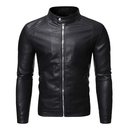 Jayson | Veste en cuir à col montant