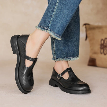 Velda | Escarpins Mary Jane élégants en cuir