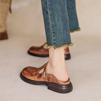 Velda | Escarpins Mary Jane élégants en cuir
