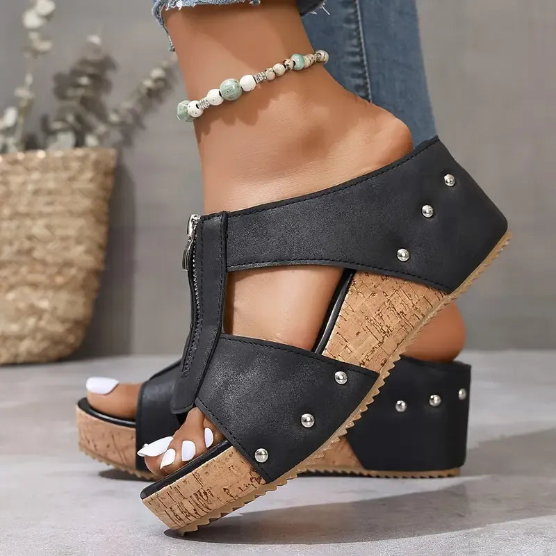 Zoya - Sandales compensées élégantes